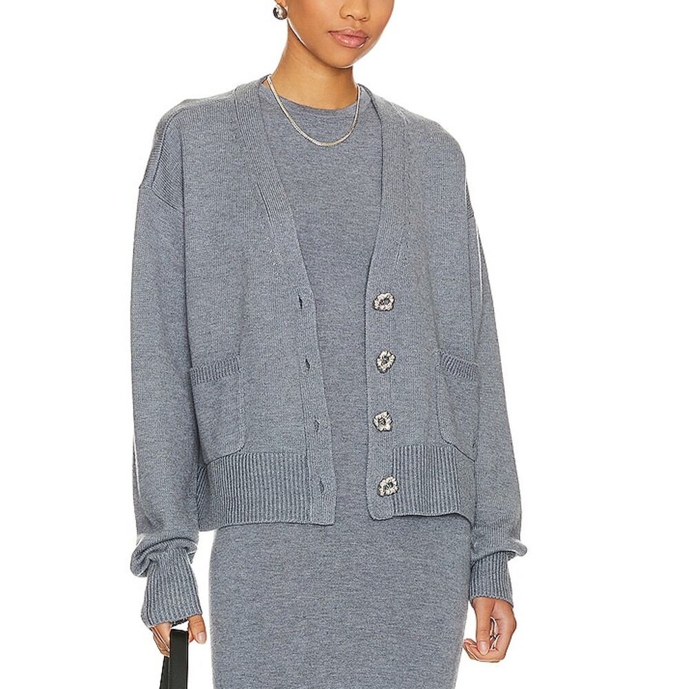 Song Of Style Cozy Charcoal Grey Sammie Cardigan Size XS